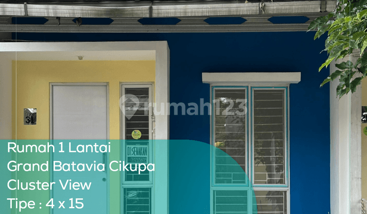 Rumah 1 Lantai Grand Batavia Cluster View, Tipe 4x12, LT/LB 60/27 m2, Non Furnished, SHM