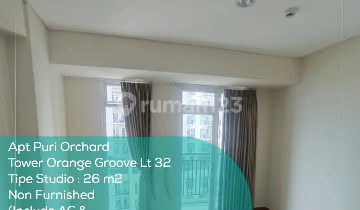 Apartement Puri Orchard Tower Orange Groove Wing A LT 32, Studio, Non Furnished, PPJB