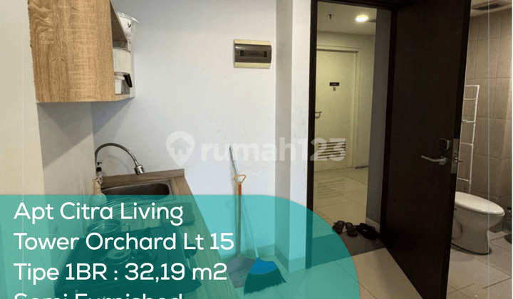Citra Living Tower Orchard Apartment 15th Floor, 1 Bedroom, Semi Furnished, PPJB