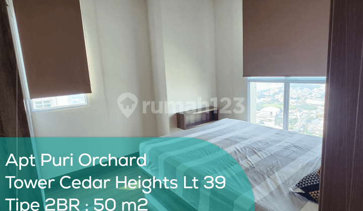Apartement Puri Orchard Tower Cedar Heights Wing A LT 39, 2Br, Full Furnished