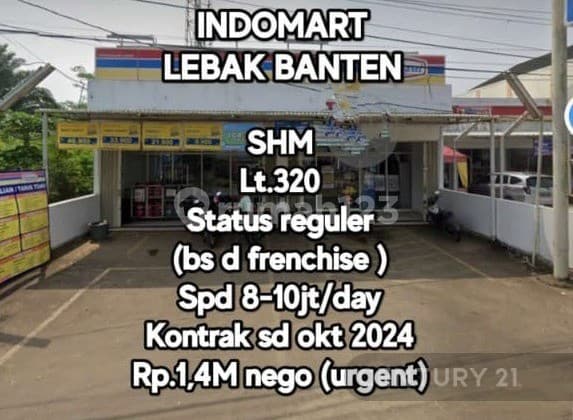 Ruko Sedang Dipakai Minimarket Lebak Cocok Untuk Usaha