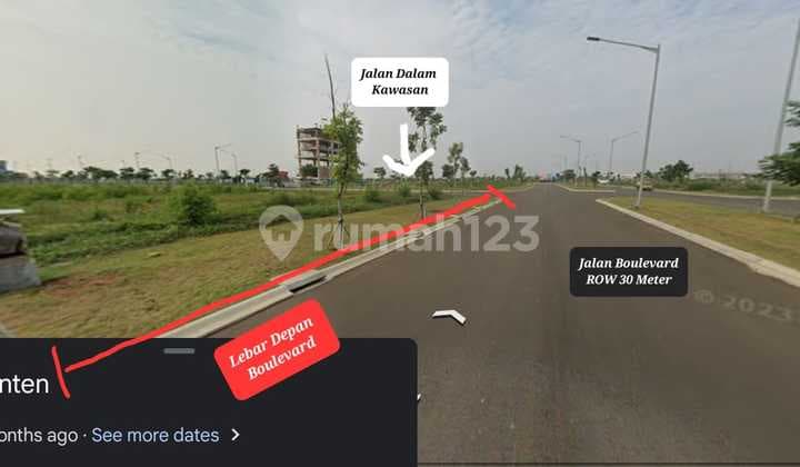 Dijual 2 Kavling Tanah Langka di Boulevard dan Siap Pakai Pik 2 1685M²
