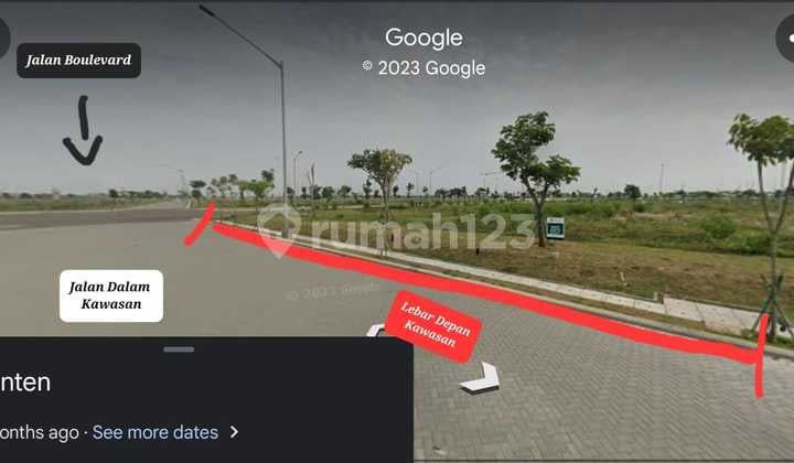 Disewa Tanah Langka di Boulevard dan Siap Pakai Pik 2 2 Kavling Luas Tanah: 1685M²
