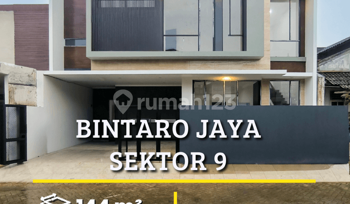 Rumah Bangunan Baru, Lokasi Strategis; Dekat Akses Tol, Stasiun KRL, Bxc Mall, Rspb, Sekolah, Dll di Bintaro Jaya Sektor 9
