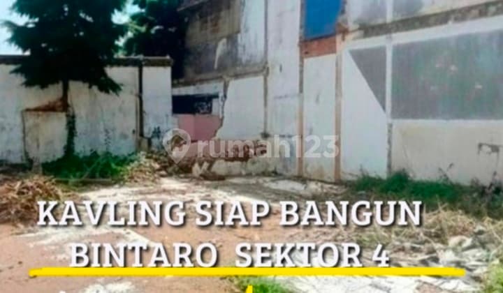 Kavling Kotak, Murah, Siap Bangun, Lokasi Strategis; Dekat Akses Tol, Stasiun KRL, Mall, Rs, Sekolah, Dll di Jl. Cucur, Bintaro Sektor 4