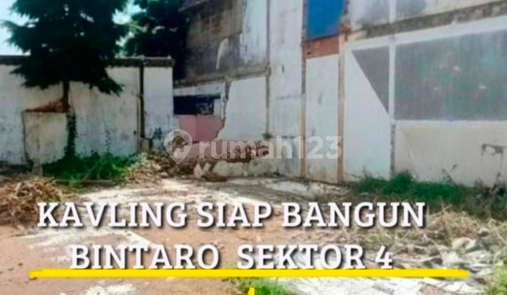 Kavling Kotak, Murah, Siap Bangun, Lokasi Strategis; Dekat Akses Tol, Stasiun KRL, Mall, Rs, Sekolah, Dll di Jl. Cucur, Bintaro Sektor 4