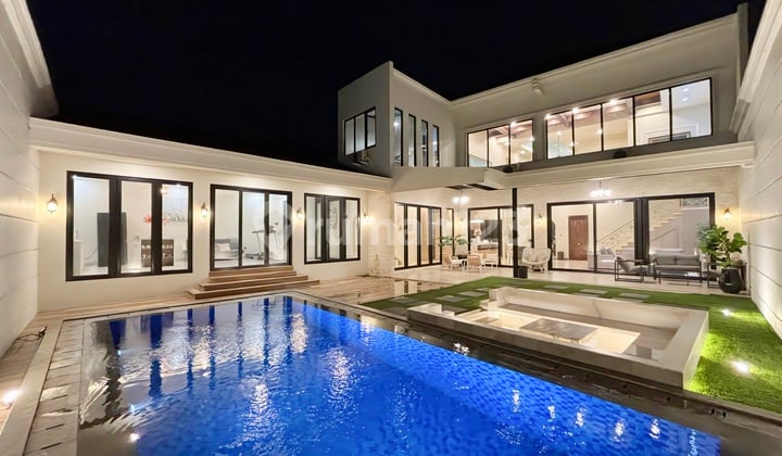 Rumah Mewah * Kolam Renang, Modern, Bangunan Baru, Lokasi Strategis, Dekat Akses Tol, Stasiun KRL, Mall, Rs, Sekolah, Dll di Jl. Kucica, Bintaro Jaya Sektor 9 Tangerang Selatan