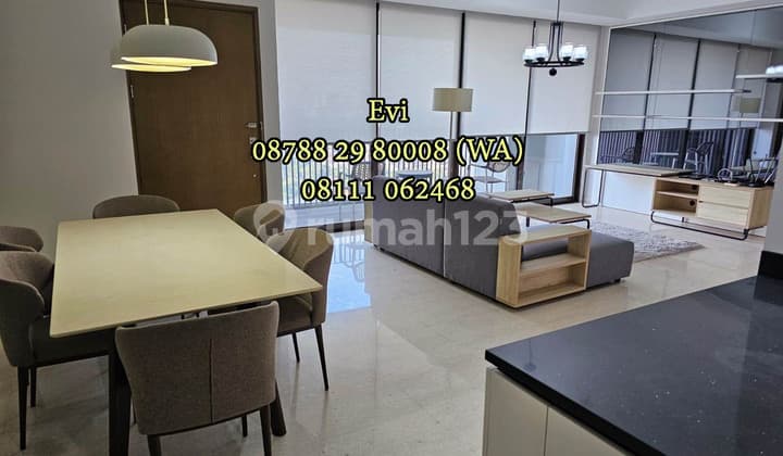 Jual Apartemen 1 Park Avenue 3 Bedroom Lantai Tengah Furnished