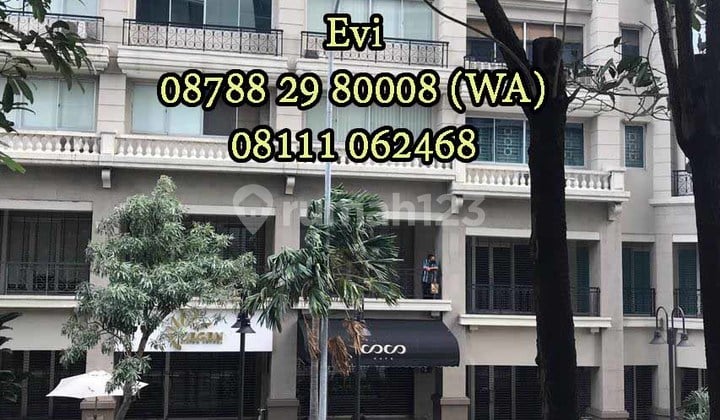 Disewakan Ruko di Podomoro City Central Park 4,5 Lantai Furnished