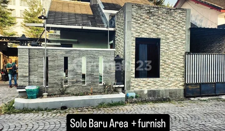 Rumah Cantik Solobaru Di Cluster Pinggir Jalan Raya