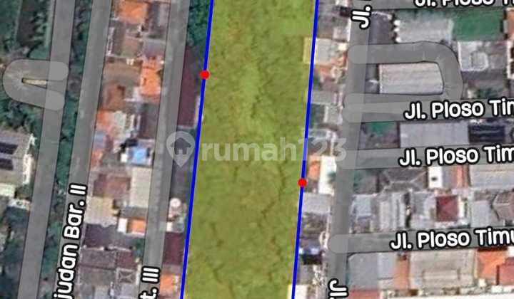 Tanah Komersial Second Road Kalijudan, dkt MERR, Ploso, Bronggalan
