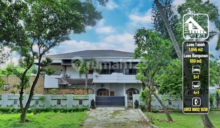 Rumah Mewah Lama di Area Sejuk Kavling Polri Ragunan Pasar Minggu