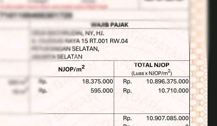 Ruko 3 Lantai Jual Cepat di Bawah NJOP Bu Pinggir Jalan Ciledug Raya Cocok untuk Investasi Ruang-Usaha 596.0 M² SHM