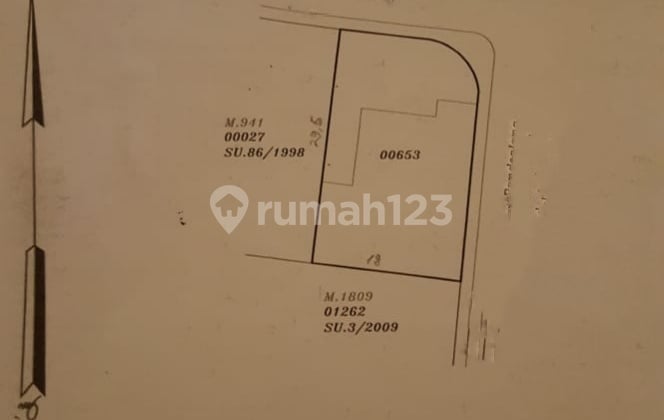 Tanah 518 m² di Menteng posisi hook Tanah 518 m² di Menteng posisi hook