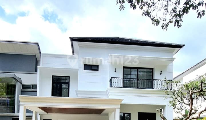 Rumah Bangunan Mandiri Gaya American Classic Modern Siap Huni Dikawasan Icon BSD City