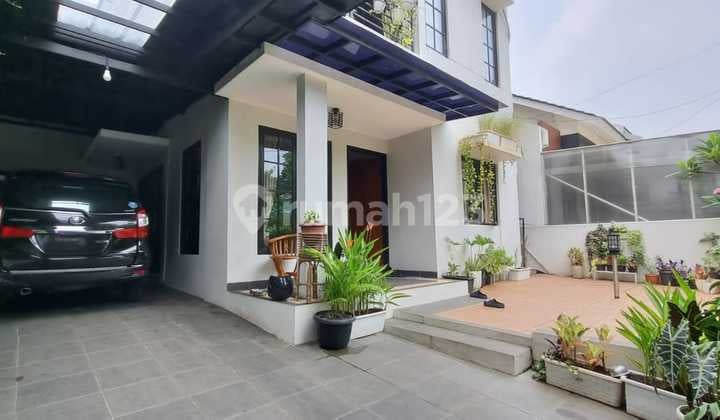 Nice Neat Semi-Furnished House Rarely Available Low Price Kencanaloka Bsd City.