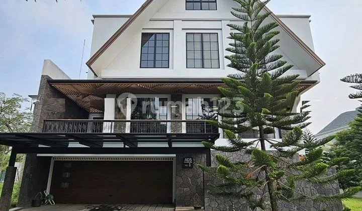 Rumah Mewah Furnished Hoek Depan Taman De Park Cluster Cajuputi High Spec