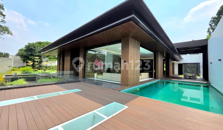 Tropical Modern One Storey Luxurious House With Private Swimming Pool And Spacious Garden De Maja Bsd City, Strategic Location Near Exit Tol And International School