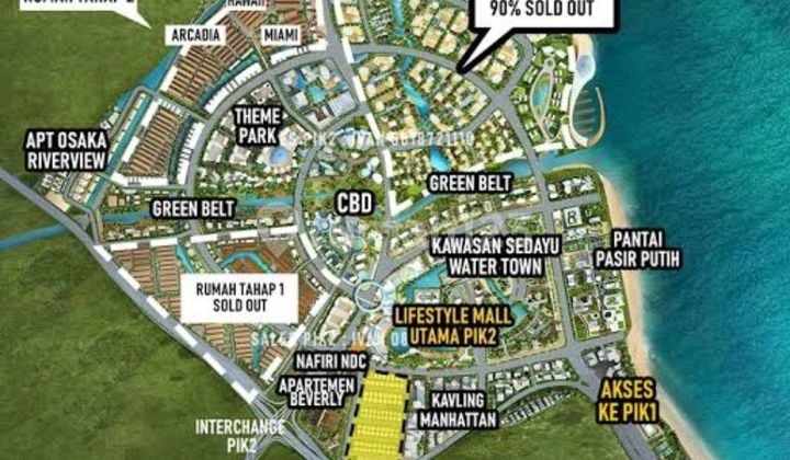 Tanah Kavling Komersil PIK 2 Pantai Indah Kapuk Jakarta Tangerang