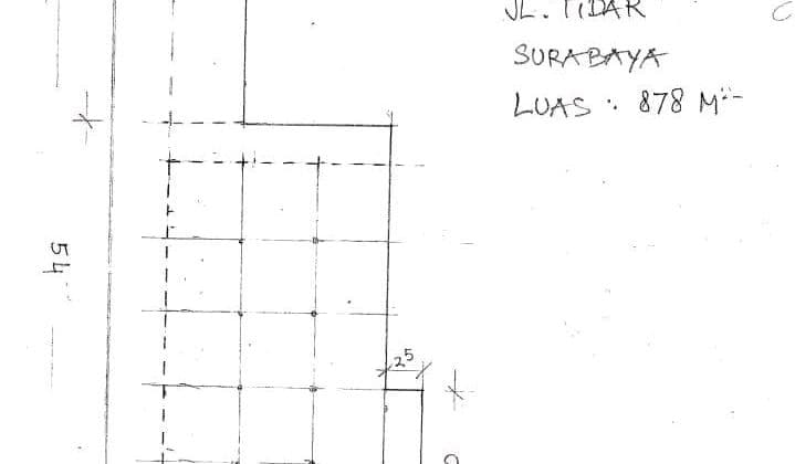 Tanah dan Bangunan Jln. Tidar Surabaya Pusat Kota