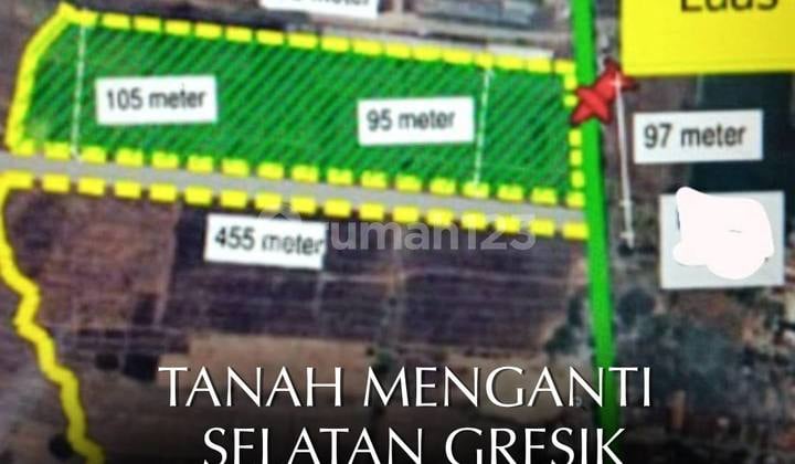 The land has been backfilled, ready for constructionlocation: South Menganti Main Road, Gresik