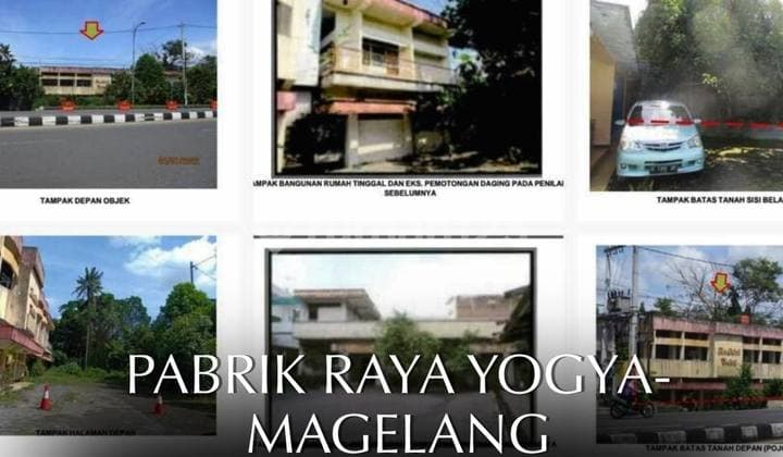 DIJUAL Bekas Pabrik pengalengan ikan Nol Raya Jl.Raya Yogya - Magelang