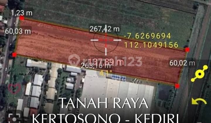 Tanah Raya Kertosono-Kediri, Purwoasri Subdistrict, Raya Nol, Province.