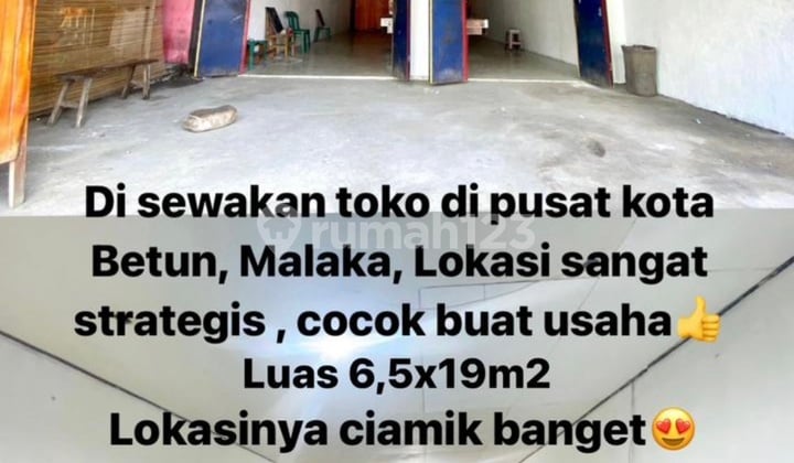 For Rent: Betun City Center Shop, Very Strategic and Prime Location.