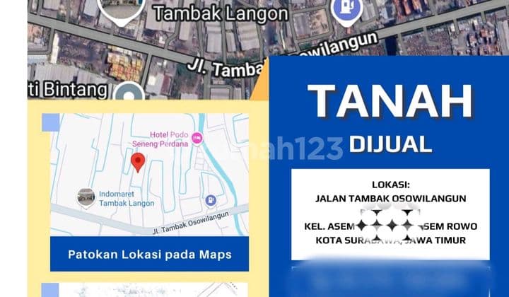 Dibawah Appraisal Setengah Harga Tanah Industri Tambak Osowilangun Surabaya Akses Tol