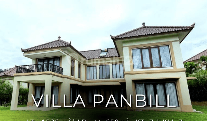 RUMAH VILLA MEWAH DENGAN KAVLING SANGAT LUAS DI PANBILL!