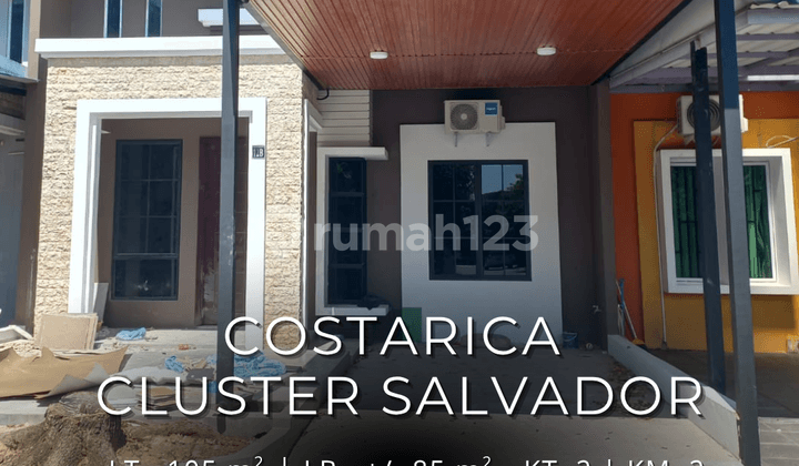 Rumah 1 Lantai Full Renovasi & Full Interior di Cluster Salvador Costa Rica!
