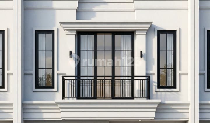 Rumah 2 Lantai Dlm Cluster Akses Jalan Raya Angkot di Condet