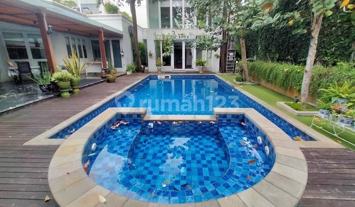 Jual Murah Rumah Mewah Kemang Timur ada Swimming Pool Huk Lt1206m2 lengkap Paviliun Bangka Mampang Prapatan Jakarta Selatan