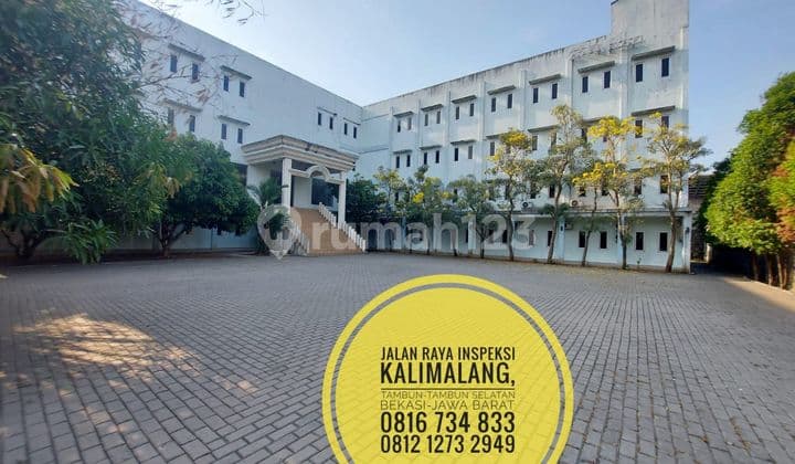 TerMurah Hotel 4 Lantai Jl Raya Inspeksi Kalimalang Lt2071m2 sekat toll, Dekat Grwnd Wisata Bekasi Jawa Barat