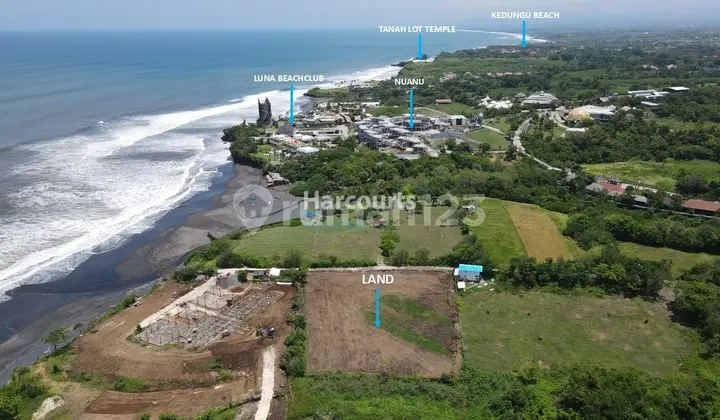 Tanah Dijual Hak Milik Premium di Nyanyi, Hanya 70 Meter dari Pantai