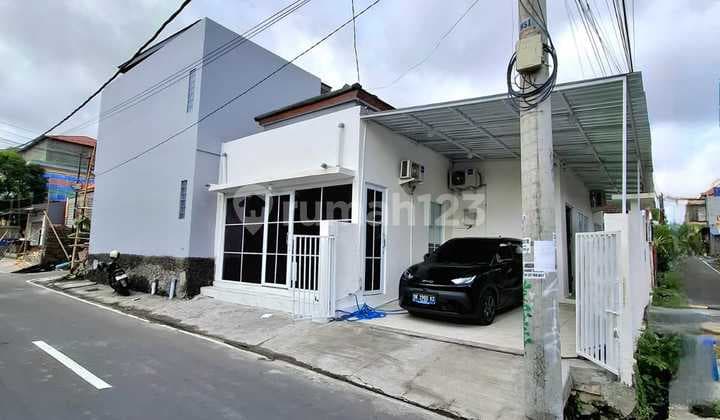 Corner House with Garden Ambiance, Main Road Quite Wide in Jimbaran