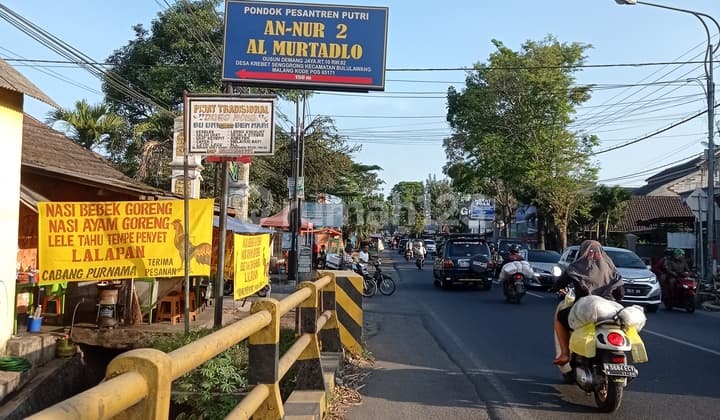 Tanah dijual di malang sebelah pas ponpes an Nur 2 bululawang