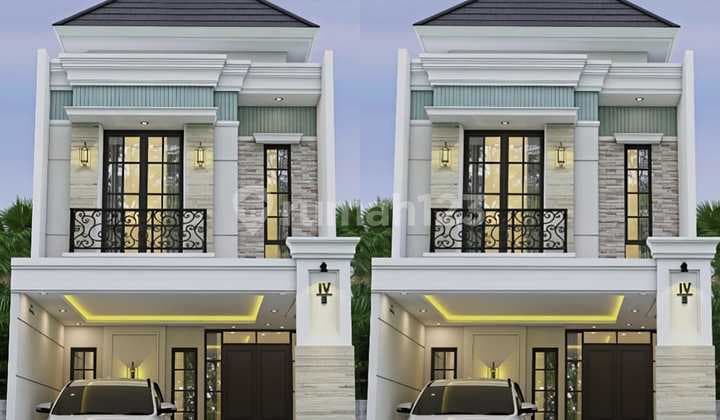 Ema408 Dijual Rumah 2 LT Baru American Classic Strategis SHM di Grand Kenjeran