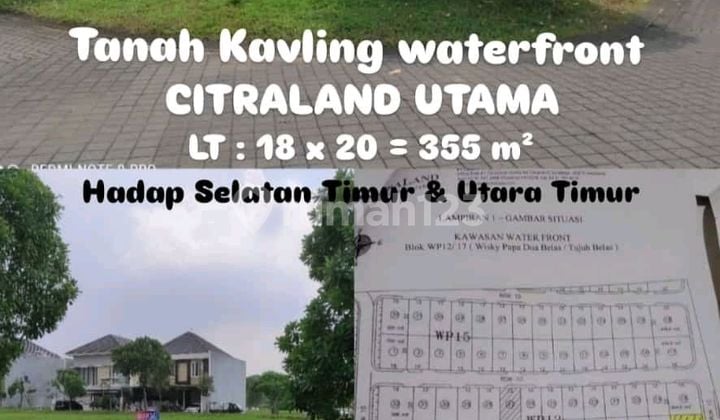 Land Plot Hook Citraland Utama 12 million West Surabaya Land Plot Hook Citraland Utama 12 million West Surabaya