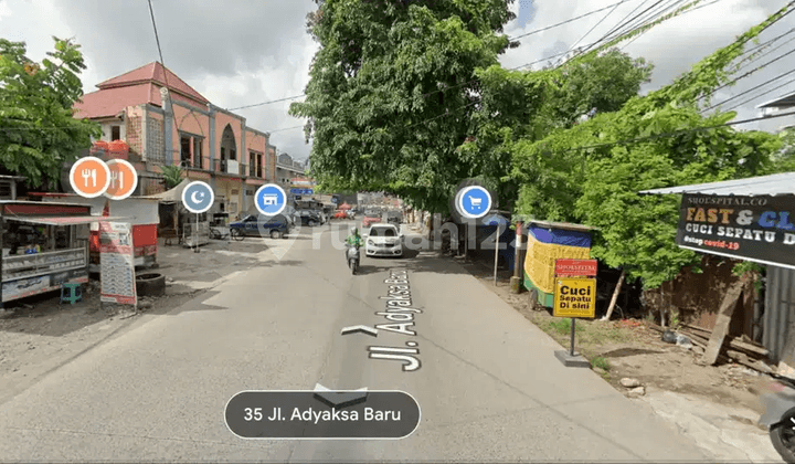 Disewakan Tanah Komersil Poros Adyaksa Makassar 15X32 Strategis Dkt Mp