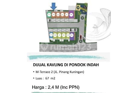 Dijual Cepat Tanah Kavling M Terrace 2 Pondok Indah Jakarta Selatan