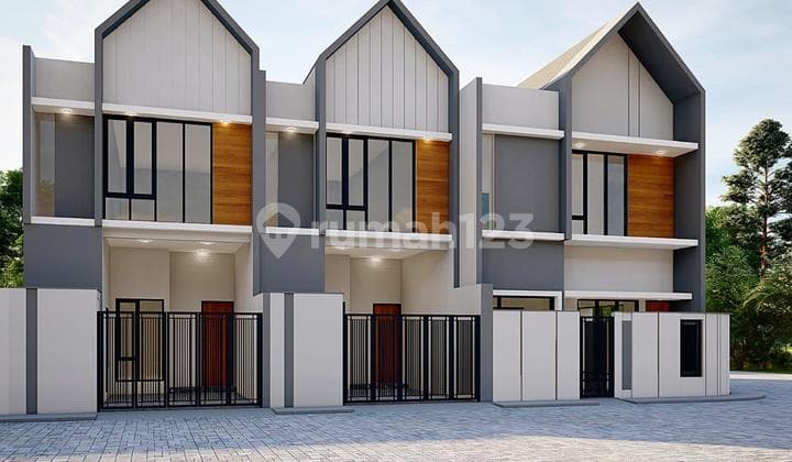 Turun Harga 2 Unit Rumah Baru Jejer Scandinavian Style di Prapen Indah Tenggilis Mejoyo