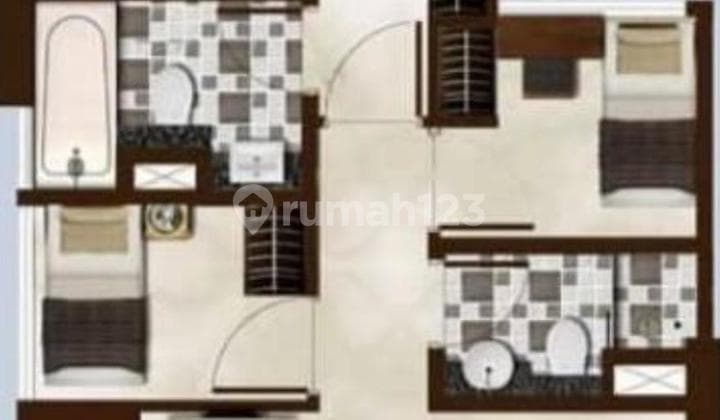 Dijual Apartemen 3br At Puri Mansion, Kembangan, Jakarta Barat.