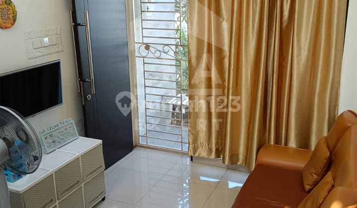 For Sale Cluster House in Jakarta Garden City, Width 6, Rear Yard Renovated, Includes Canopy, Price Negotiable Until Deal.