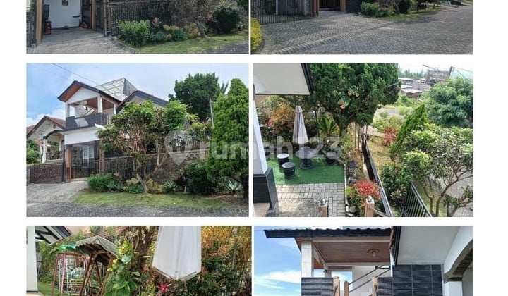 Villa Kolam Renang Pribadi 5 Kamar Siap Huni Hanya 3 Menit ke Eco Green Park & Museum Angkut