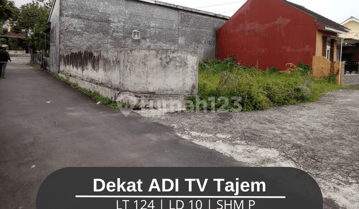 Tanah Pekarangan Hook Siap Bangun Dekat Adi TV Jalan Raya Tajem