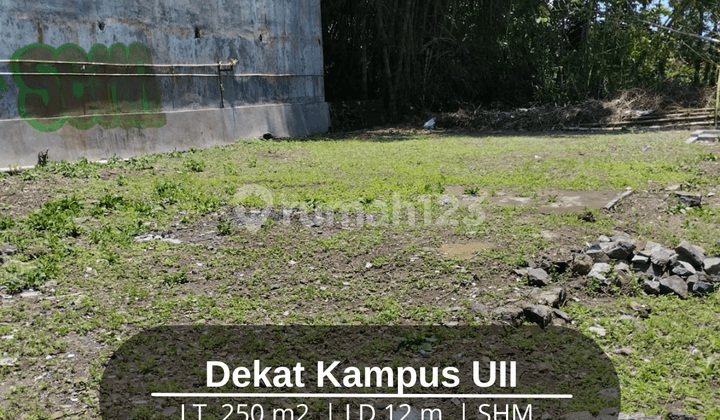Dijual Tanah SHM 250 M2 Dekat Kampus Uii Degolan Jalan Kaliurang