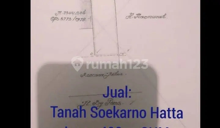 Tanah Mainroad Soekarno Hatta dkt Toha
