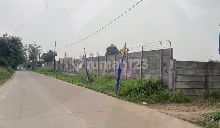Tanah Oke 1,7 Hektar Zona Pergudangan Nambo Ciruas Turun Harga