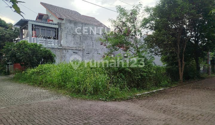 Tanah Kavling Siap Bangun Posisi Hook Dua Muka Taman Graha Asri